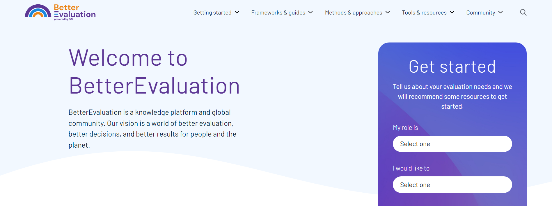 Welcome To Better Evaluation