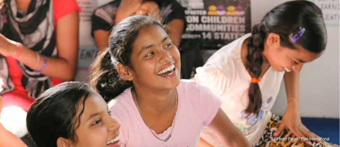 A Group Of Children/teenagers Laughing