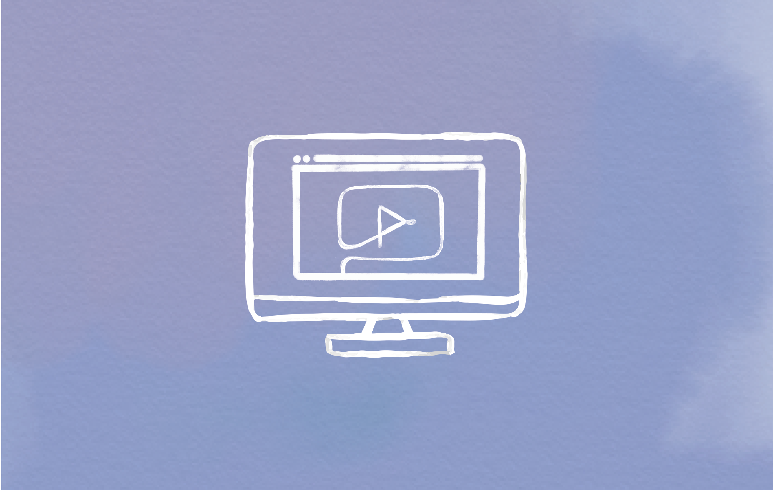 Icon Of Video On Screen