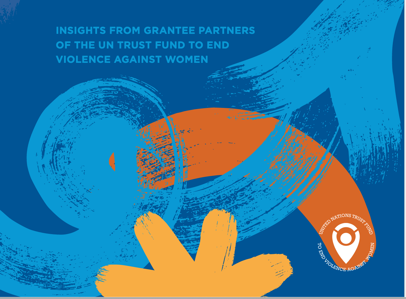 Blue, Yellow And Orange Front Page Of A UN Women Report