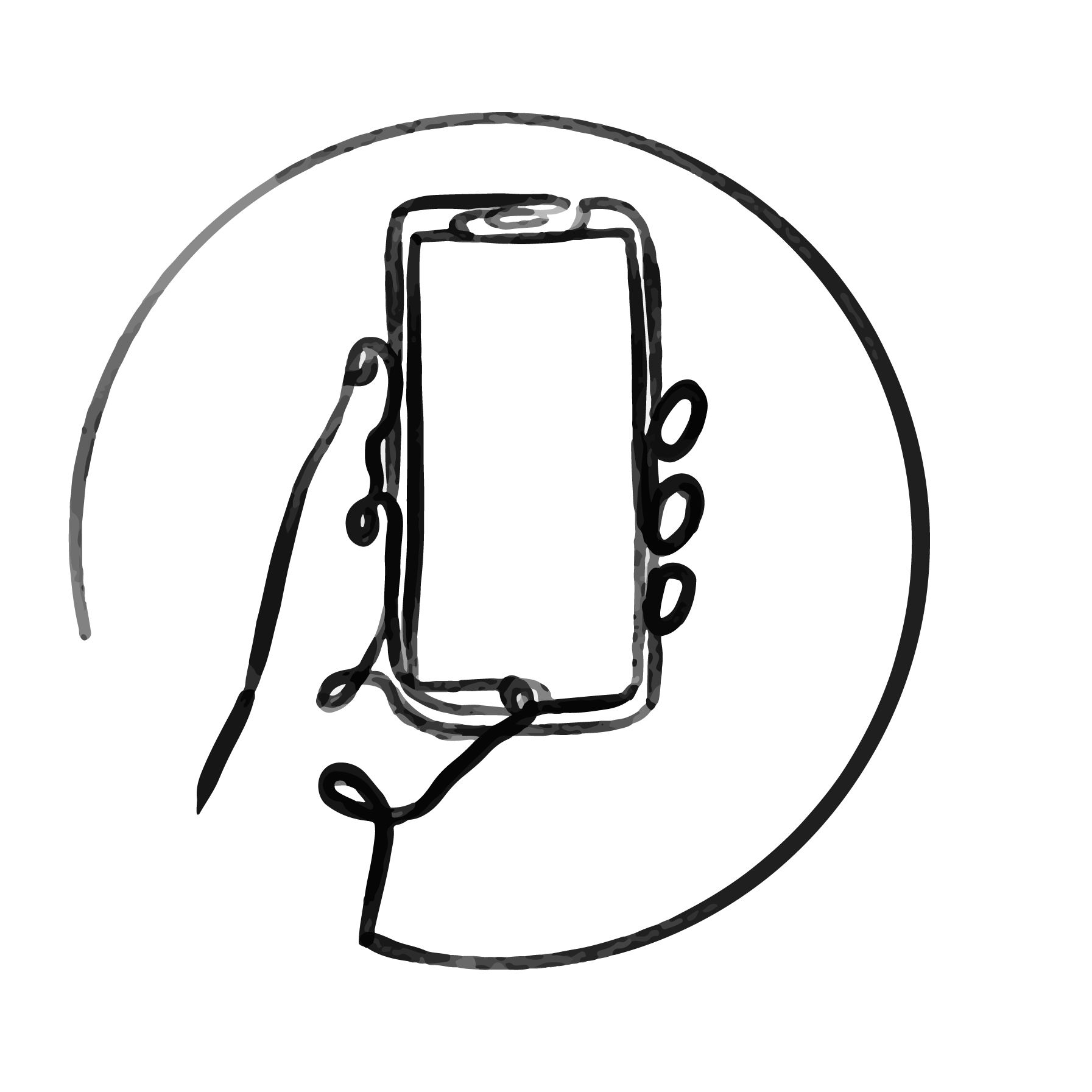 Phone vector image for work stream page