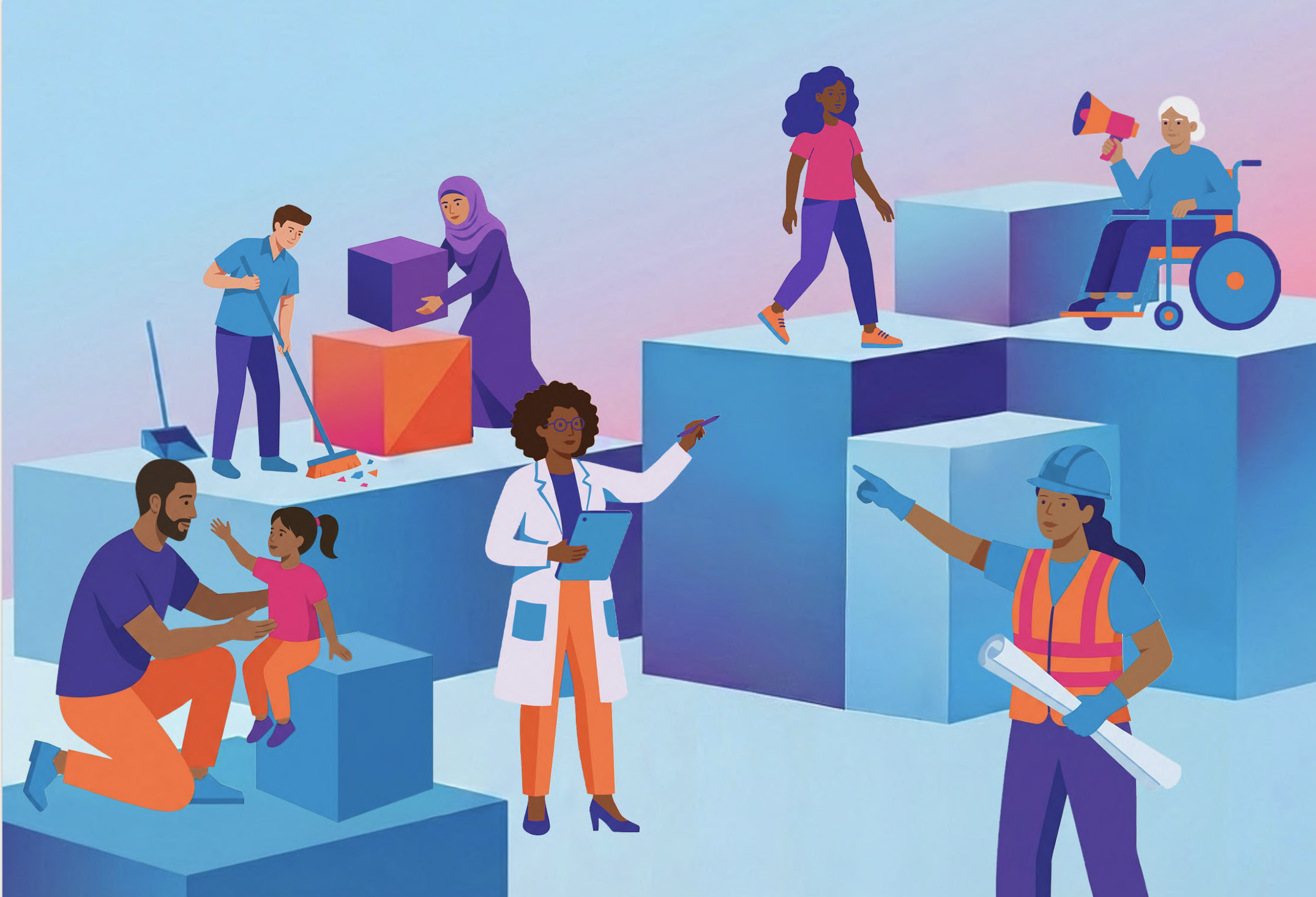Animated Representations Of Multiple Kinds Of Women